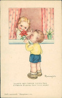 MARIA PIA FRANZONI TOMBA SIGNED 1942 POSTCARD - CHILDREN & FLOWERS / BAMBINI & FIORI - EDIT SONORFILM (5725) - Autres & Non Classés