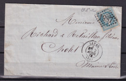 D 808 / NAPOLEON N° 29 SUR LETTRE - 1863-1870 Napoleon III With Laurels