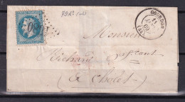 D 808 / NAPOLEON N° 29 SUR LETTRE - 1863-1870 Napoléon III Lauré