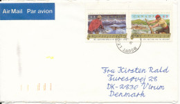 Canada Cover Sent Air Mail To Denmark 9-11-1993 Topic Stamps Music - Storia Postale