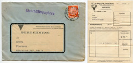 Germany 1941 Cover & Invoice; Berlin-Marienfelde - St. Hubertus-Apotheke To Schiplage; 8pf. Hindenburg - Lettres & Documents