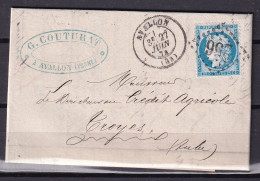 D 809 / CERES N° 60 SUR LETTRE - 1871-1875 Cérès