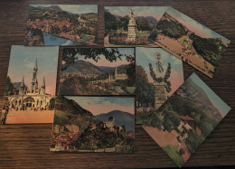 Lot De 8 Cartes Postales Anciennes Colorisées Lourdes - Unclassified