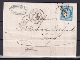 D 809 / CERES N° 60 SUR LETTRE - 1871-1875 Cérès