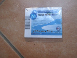 Soccer CALCIO SSC Calcio Napoli Spa Tessera Abbonamento RITORNO Curva B Stagione 2003 2004 + Custodia - Andere & Zonder Classificatie