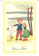 ILLUSTRATEUR - Couple D' Enfants - Oiseaux  (A DIVERS 89) - 1900-1949