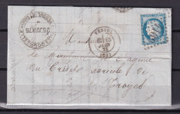 D 809 / CERES N° 60 SUR LETTRE - 1871-1875 Cérès