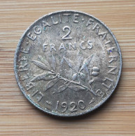 (N-0119) - IIIème République – 2 Francs Semeuse 1920 - 2 Francs