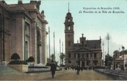 EXPOSITION De BRUXELLES 1910 : Le Pavillon De La Ville De Bruxelles. Carte Impeccable. - Expositions Universelles