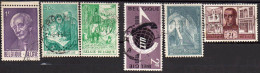 Belgique 1965 7 Timbres Oblitérés  Liste COB En Description - Gebruikt