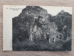 VIET-NAM INDOCHINE COCHINCHINE  TONKIN SAIGON NAVIRE SOUVENIR DES RUINES D'ANGKOR 87 - Viêt-Nam