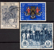 Belgique 1964 3 Timbres Oblitérés   COB 1284, 1285, 1286 - Usati