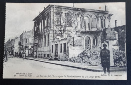 #21  Macedonia , Bitola , Monastir  La Rue Du Roi Pierre Après Le Bombardement Du 17 Aout 1917 - Nordmazedonien