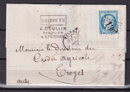 D 809 / CERES N° 60 SUR LETTRE - 1871-1875 Cérès