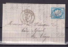 D 809 / CERES N° 60 SUR LETTRE - 1871-1875 Cérès