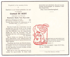 DP Gustaaf De Bodt ° Meerdonk Sint-Gillis-Waas 1895 † Melsele Beveren Waas 1955 X Henriette Van Puyvelde // Pieters - Devotieprenten