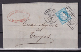 D 809 / CERES N° 60 SUR LETTRE - 1871-1875 Ceres