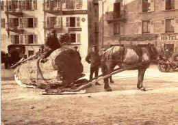 *CPM Repro D'une CPA  - 74 - MEGEVE - Transport D'une Bille De Bois - Attelage Cheval - Megève