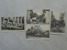 CP 02 Soissons - Lot De 4 Cartes - Guerre De 1914/15 - Soissons