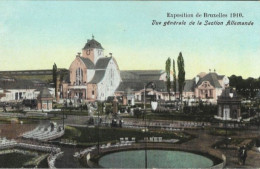 EXPOSITION De BRUXELLES 1910 : Vue Générale De La Section Allemande. Carte Impeccable. - Mostre Universali