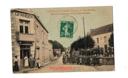 86- BONNEUIL-MATHOURS (VIENNE)- Rue Du PONT- COMMERCE- "EPICERIE PARISIENNE" Et ECOLE De GARCONS-Ecrite 1908 - Autres & Non Classés