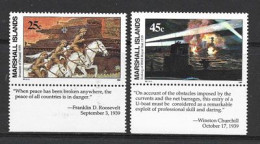 WW II. Grands Evenements De 1939: Naufrage Du HMS Royal Oak & Invasion De La Pologne. 2 Timbres Neufs ** - 2. Weltkrieg