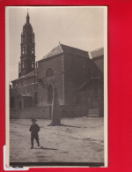 CPA CARTE PHOTO PLONEOUR LANVERN ÉGLISE ST ENÉOUR Animée Enfant - Autres & Non Classés