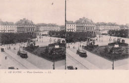 Le Havre  - 12 Cartes Stereo - Avec Pochette - RARE -  + Vignette Louvre - CPA°J - Non Classés