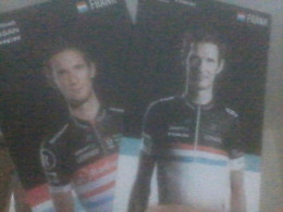 CYCLISME  - WIELRENNEN- CICLISMO : 2 Cartes FRANK SCHLECK 2011 +2012 - Cyclisme