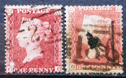 INGLATERRA - IVERT Nº 10 + 12 USADO - LA REINA VICTORIA - LOS DE LA FOTO - Used Stamps