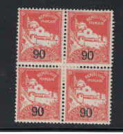 BLOC DE 4 N°75 NEUF* MH. COTE 6€, ALGERIE, 1927 - Neufs