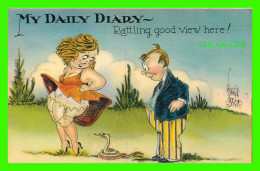 HUMOUR, COMIC - MY DAILY DIARY, RATTLING GOOD VIEW HERE ! - SNAKE - - Humour