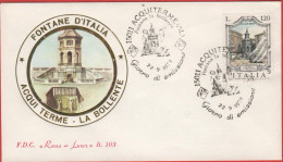 ITALIA - ITALIE - ITALY - 1979 - Fontane - 7ª Emissione - Fontana La Bollente, Ad Acqui Terme - FDC Roma Luxor - FDC