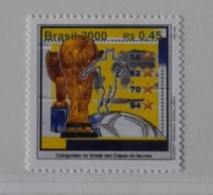 BRESIL BRASIL  2000  MNH**   FOOTBALL FUSSBALL SOCCER CALCIO VOETBAL FUTBOL FUTEBOL FOOT FOTBAL - Unused Stamps