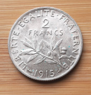 (N-0114) - IIIème République – 2 Francs Semeuse 1915 - 2 Francs