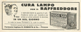 MAIDA SAK Cura Lampo Per Il Raffreddore - Pubblicità 1933 - Advertising - Werbung