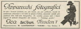 Apparecchi Fotografici ICA - Pubblicità 1927 - Advertising - Werbung