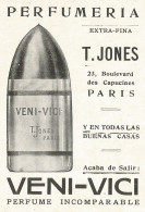 Perfumeria T. Jones - VENI-VICI - Pubblicità 1912 - Publicitè - Pubblicitari