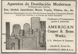 Macchina Per La Distillazione - American Copper - Pubblicità 1913 - Werbung