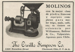 Molinos - The Orville Simpson Co_Cincinnati - Pubblicità 1913 - Publicitè - Werbung