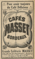 Gran Cafèterie MASSET - Pubblicità 1928 - Publicitè - Pubblicitari