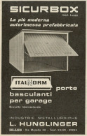 SICURBOX Autorimessa Prefabbricata - Pubblicità 1966 - Advertising - Werbung