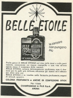 Colonia Profumata BELLE ETOILE - Pubblicità 1960 - Advertising - Pubblicitari