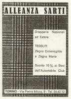 Drapperie Nazionali Ed Estere - Alleanza SARTI - Pubblicità 1967 - Advert. - Pubblicitari