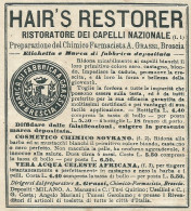HAIR'S RESTORER - Pubblicità 1917 - Advertising - Pubblicitari