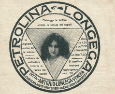 Petrolina LONGEGA - Pubblicità 1917 - Advertising - Pubblicitari