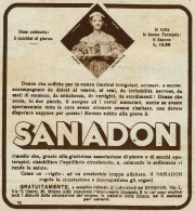 SANADON - Pubblicità 1930 - Advertising - Pubblicitari