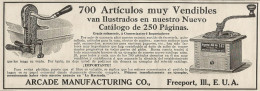 Macina Caffè - Arcade Manufacturing - Pubblicità 1913 - Advertising - Publicidad