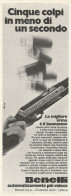 Fucile Da Caccia BENELLI - Pubblicità 1972 - Advertising - Advertising