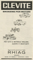 CLEVITE Brozine Per Motori - Pubblicità 1968 - Advertising - Publicidad